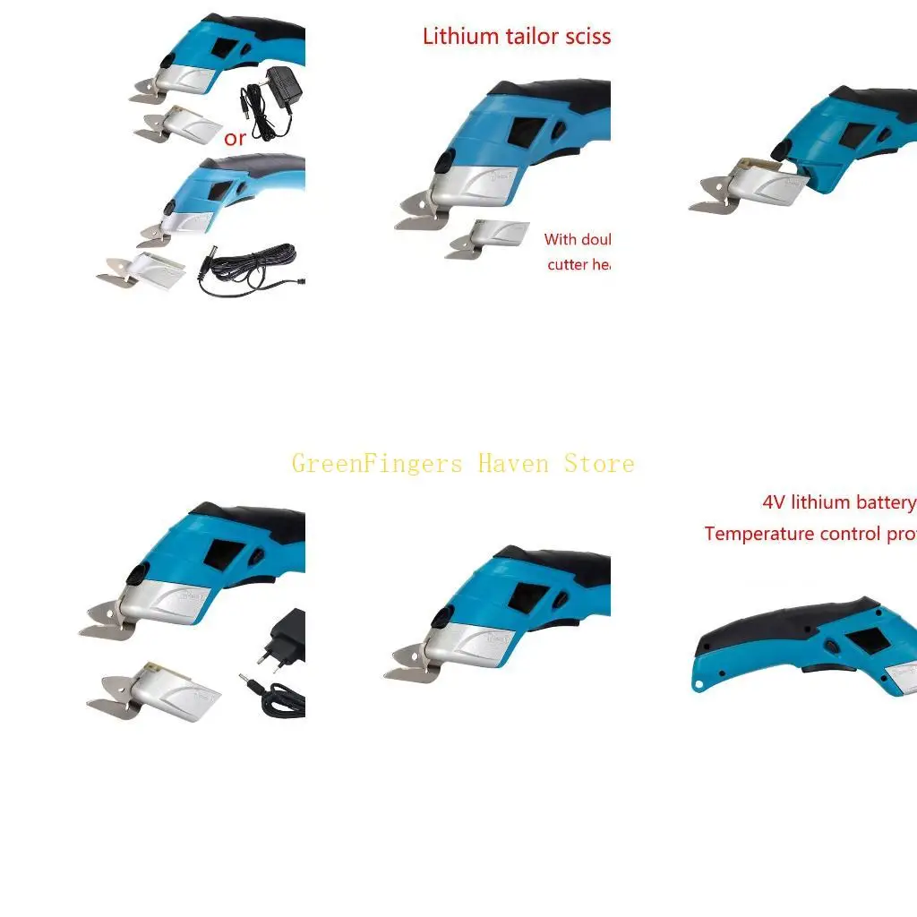 F68D Durable Electric Scissors 4v Low Consumption Electric Scissors Cloth Leather Cardboard Cutting Tool for Home Workshop