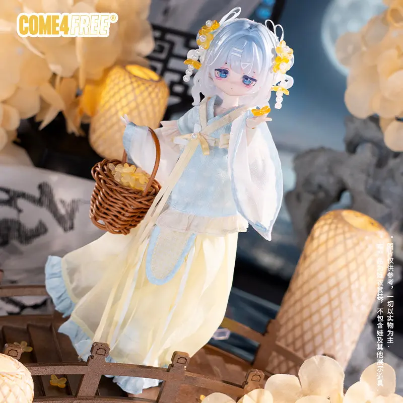 New Come4free Ob11 1/12 Bjd Doll Clothes Chinese Style Moon Palace Osmanthus Dress Outfit Replacement Only Clothes No Doll