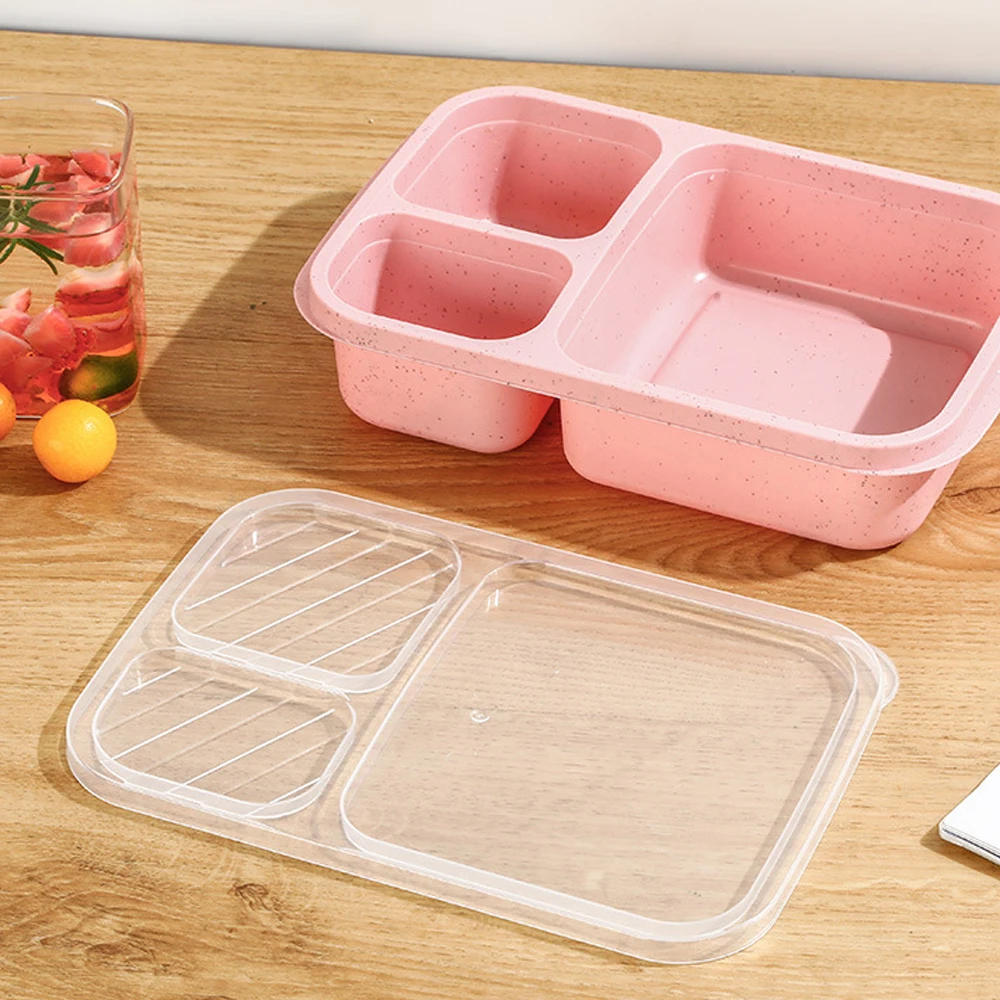 thumbnail image 1 of 1 Bento Box Lunch Box for Kids and Adults Reusable Food Storage Container 3 Compartment Lunch Box for School Work and Travel, 1 of 3