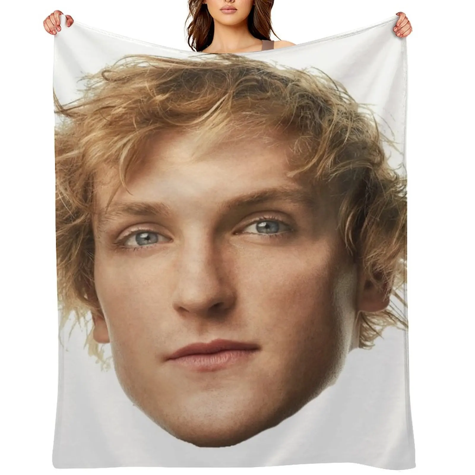 

Logan Paul Throw Blanket Single Luxury Thicken Personalized Gift warm for winter Blankets