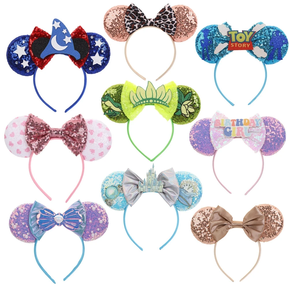 

Disney Mickey ears fashion headband women's headband suitable for Christmas festival exquisite hair accessories party decoration
