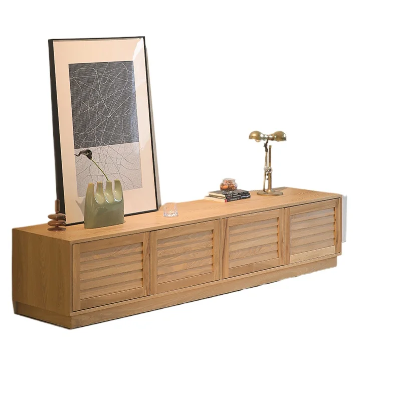 

TV Cabinet Solid Wood Design Dollhouse Organizer Storage Table Hallway