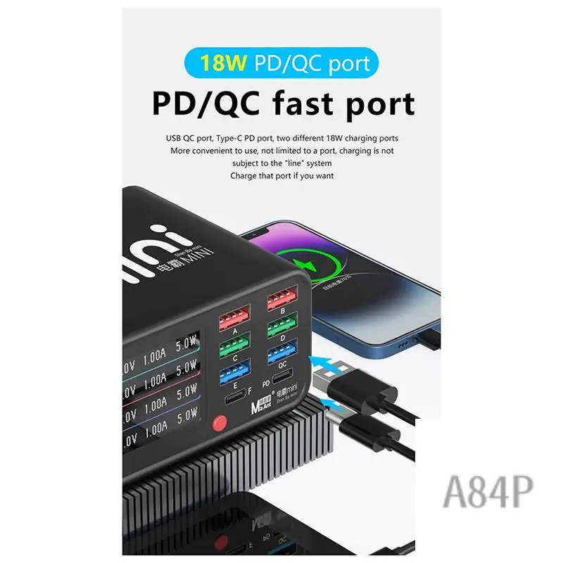 

Maant Powermaster Mini Зарядное устройство для быстрой зарядки USB Зарядное устройство с цифровым дисплеем для Huawei Для Xiaomi Для вилки европейского стандарта