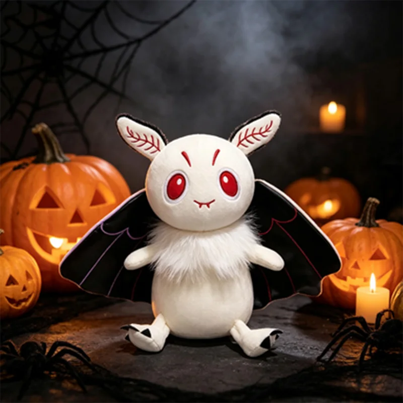 Bat Moth Plush Toy Horror Bat Moth Man Stuffed Doll Soft Cartoon Plushie Halloween Home Decoration Collectible Gift forKid Adult - view 5