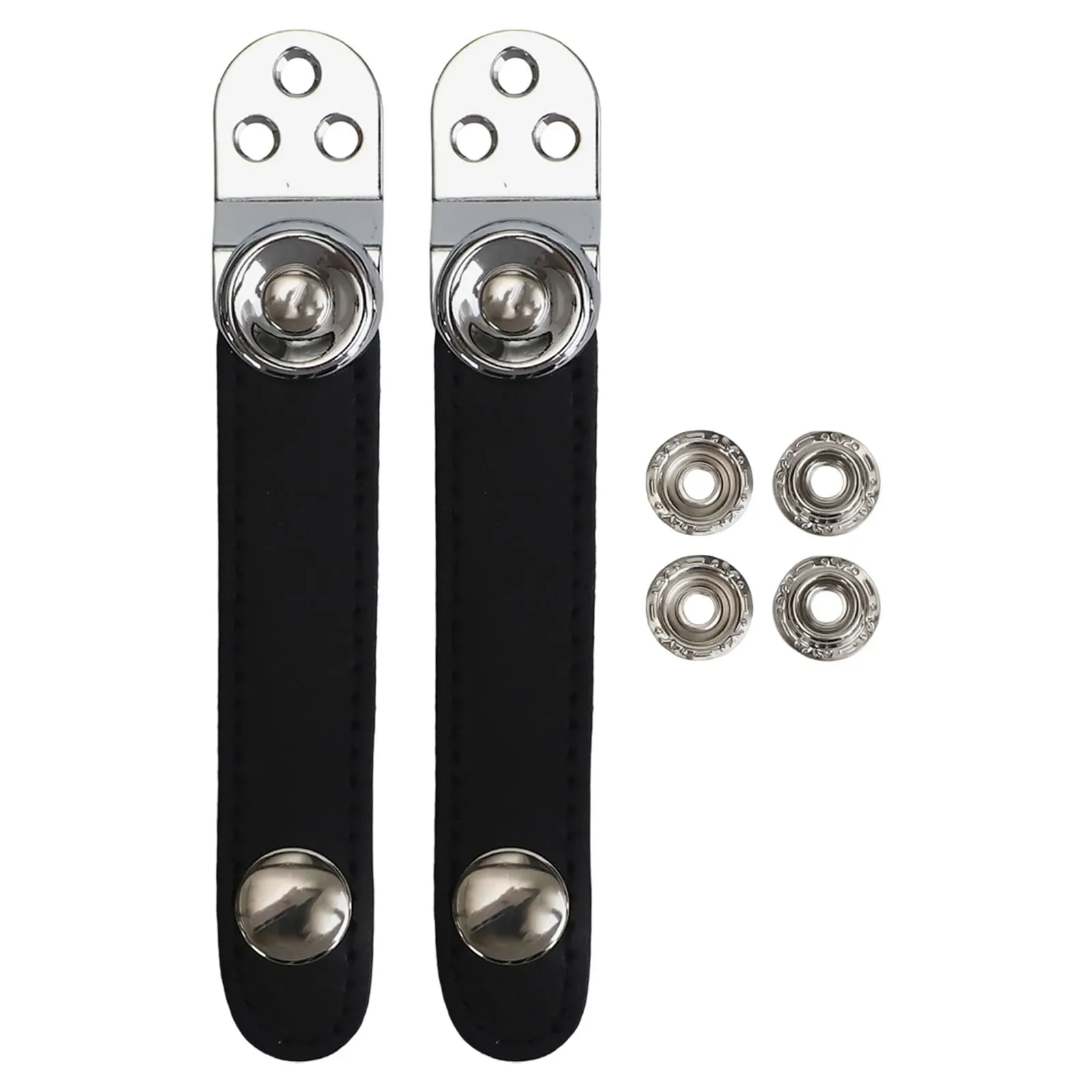 PU Leather Accordion Straps Adjustable Buckles for Bass Accordions 2 Pieces with Essential Accessories for Installation
