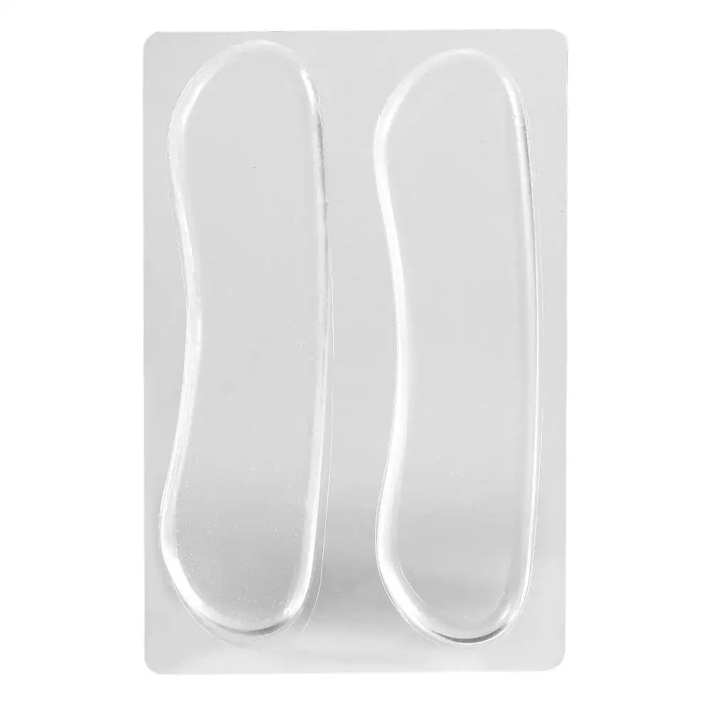 1 Pair Non-Slip Gel Heel Cushions - Transparent Silicone Foot Patch Protectors for High Heels