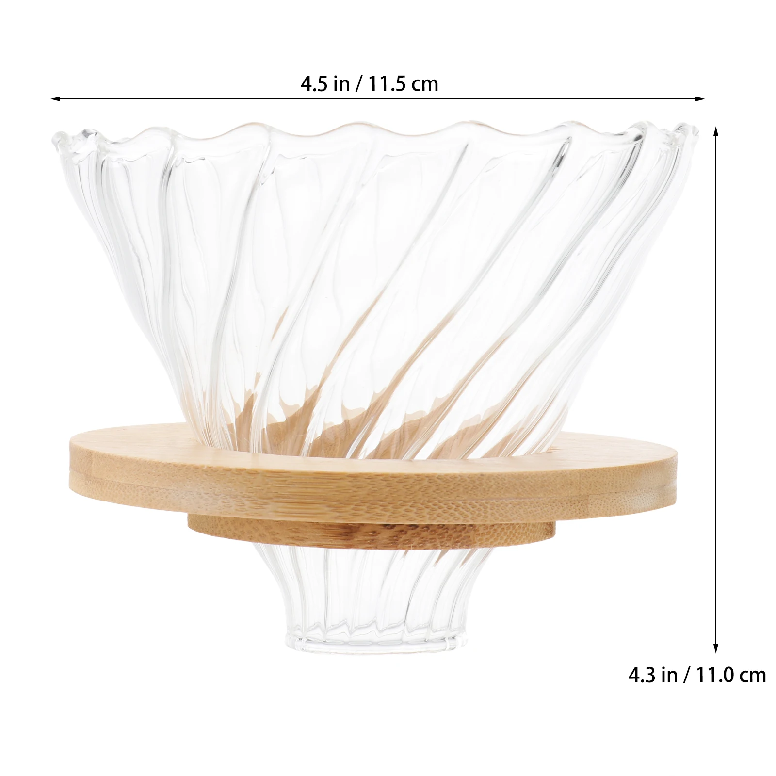 

Drip Coffee Pot High Borosilicate Glass Practical Kitchen Funnel Reusable Coffee Machine Accessories