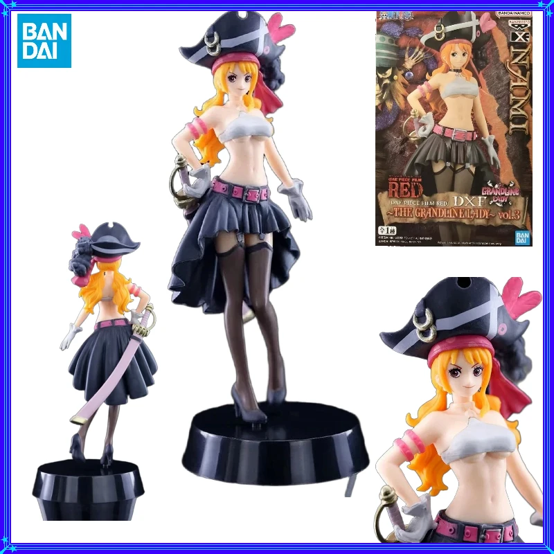 

В НАЛИЧИИ: Оригинальная коллекционная фигурка Banpresto DXF The Grandline Lady Film Red One Piece Nami Vol.3, 17 см, модель-игрушка, подарок.