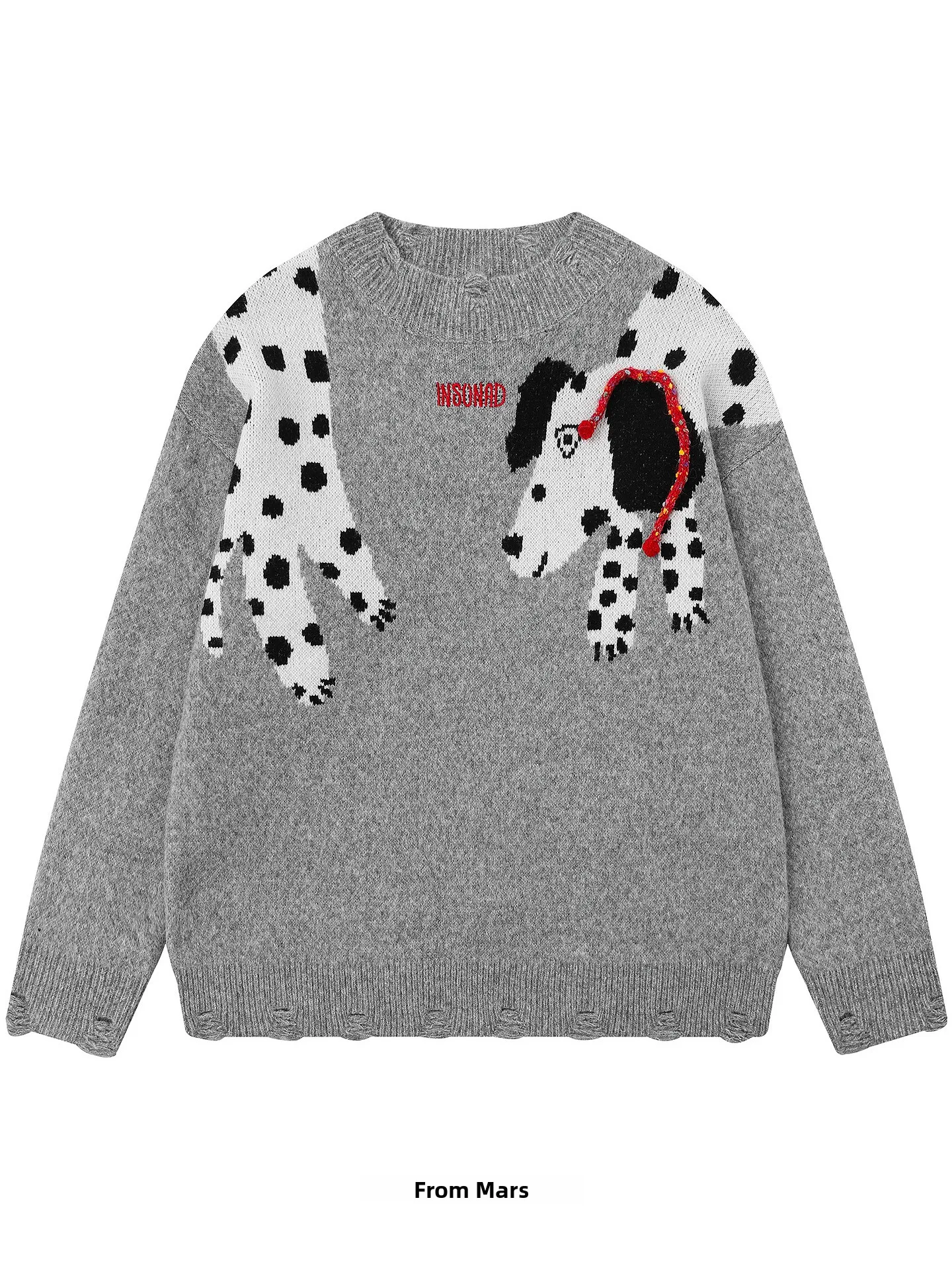 

Свободный женский свитер с круглым вырезом и мультяшным принтом собаки, повседневный, осенне-зимний, модный, эксклюзивный онлайн, удобный, уютный топ