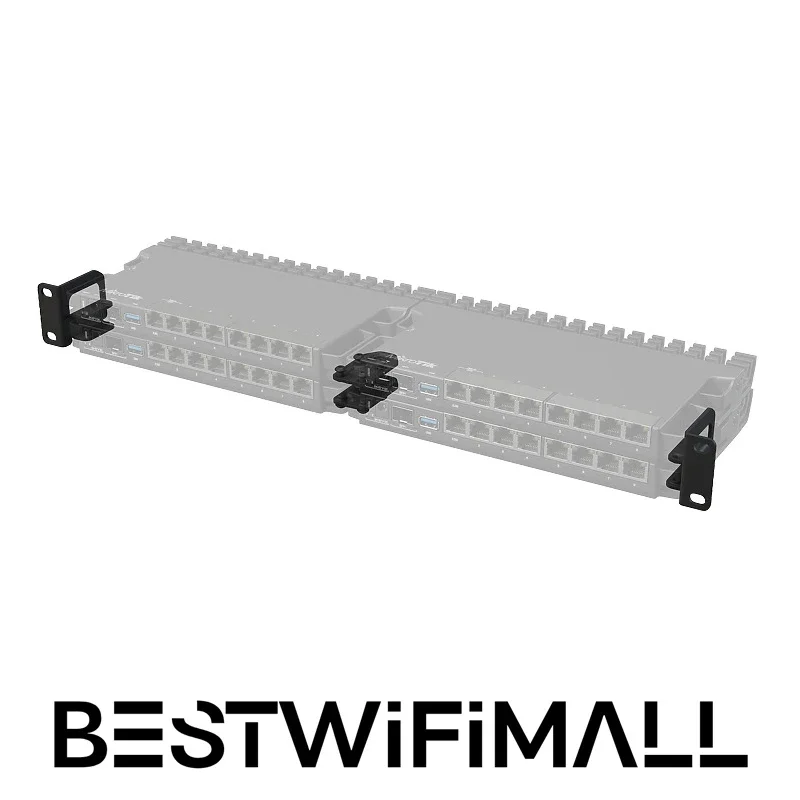 MikroTik-L009UiGS-RM Roteador, Um Poderoso Dual-Core, CPU ARM, PoE, 2.5G SFP Port, 1U Rackmount Acessórios