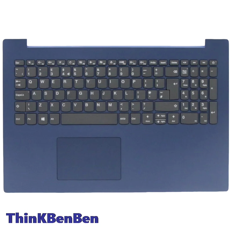 UK EnglishKeyboard Blue Upper Case Palmrest Shell Cover For Lenovo ideapad330 15 IGM AST IKB5CB0R16539