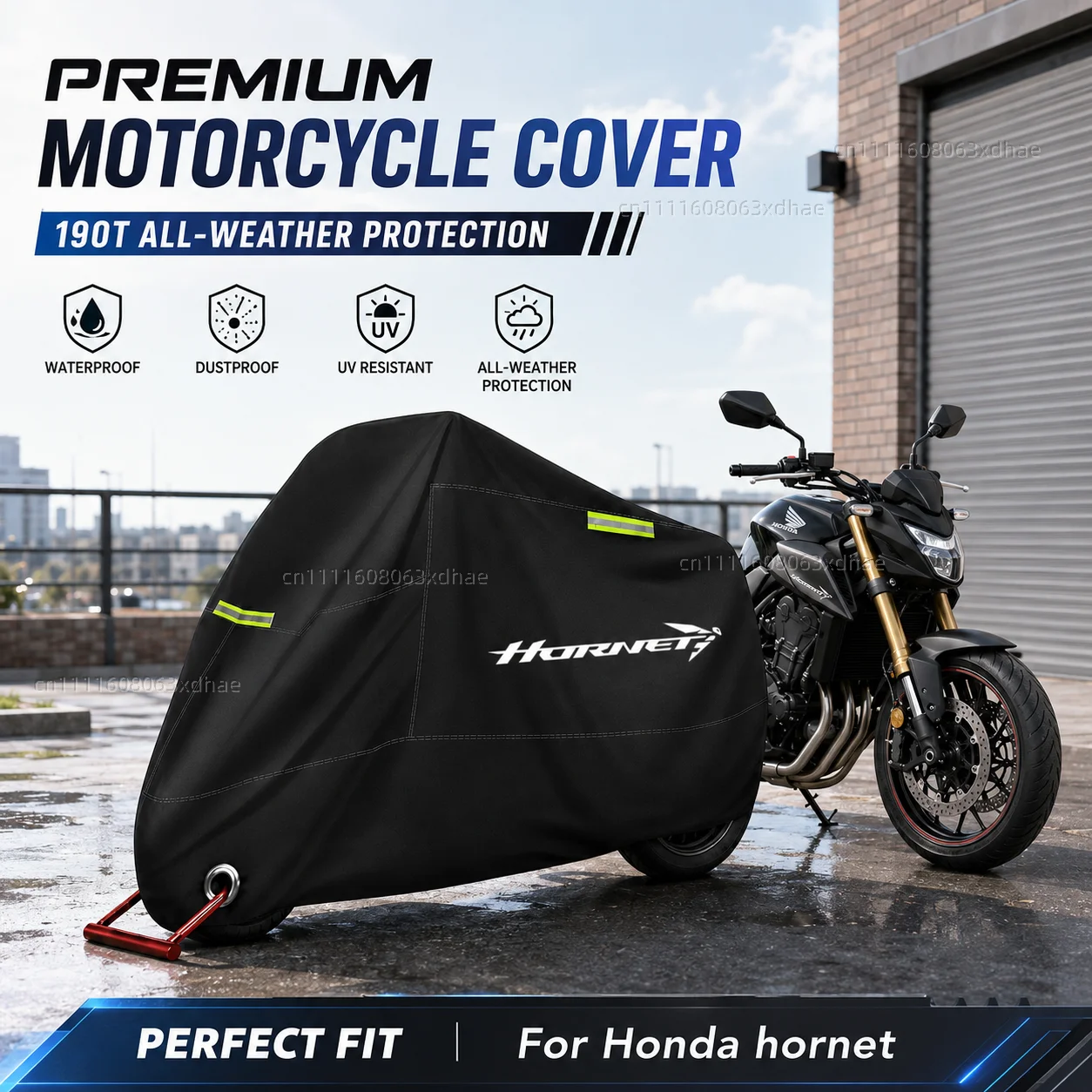 

All Season Motorcycle Cover Rainproof Dustproof UV Protection 190T Oxford Cloth For For Honda cb750 hornet 2025 2026 Hornet750
