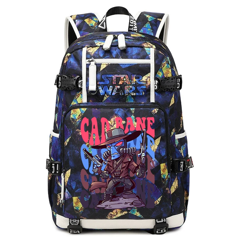 

Студенческая сумка для книг с принтом Star Wars Cad Bane, рюкзак большой вместимости для мальчиков и девочек, школьный дорожный рюкзак