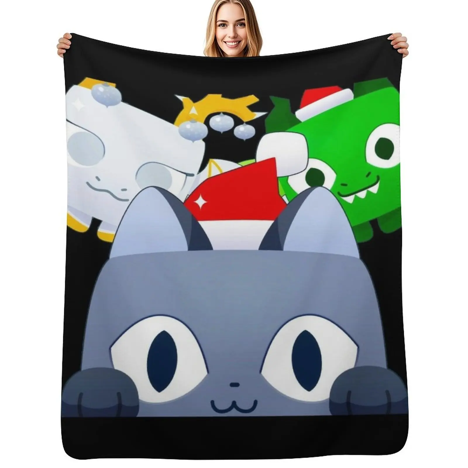 Pet Simulator Codes X Throw Blanket Sleeping Bag Bed blankets ands Beach sofa bed decorative Blankets