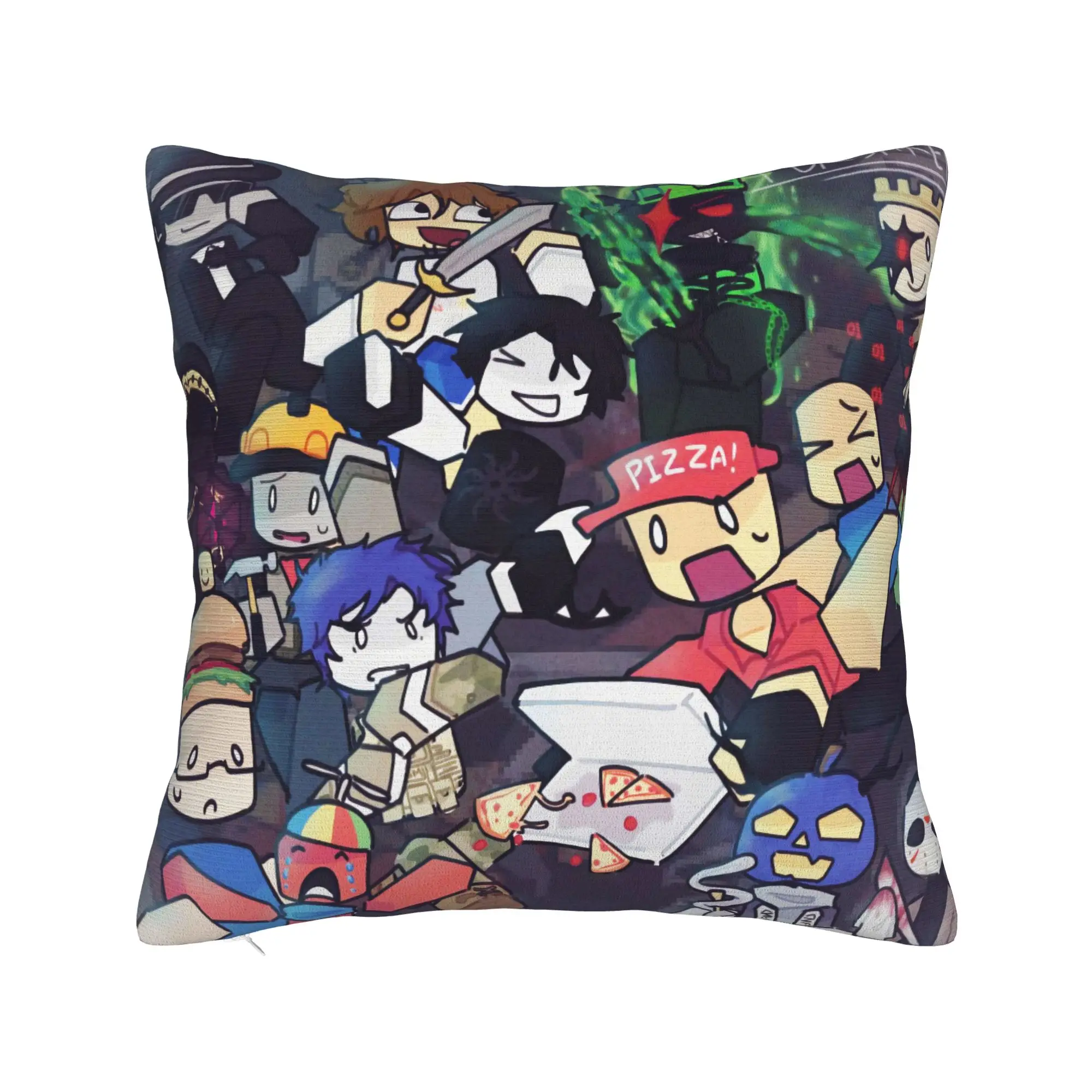 Forsaken Game Character Pillow Cover  Kawaii Pillow Case For Sofa Bedroom Home Decor Soft Pillowcases Birthday Gift