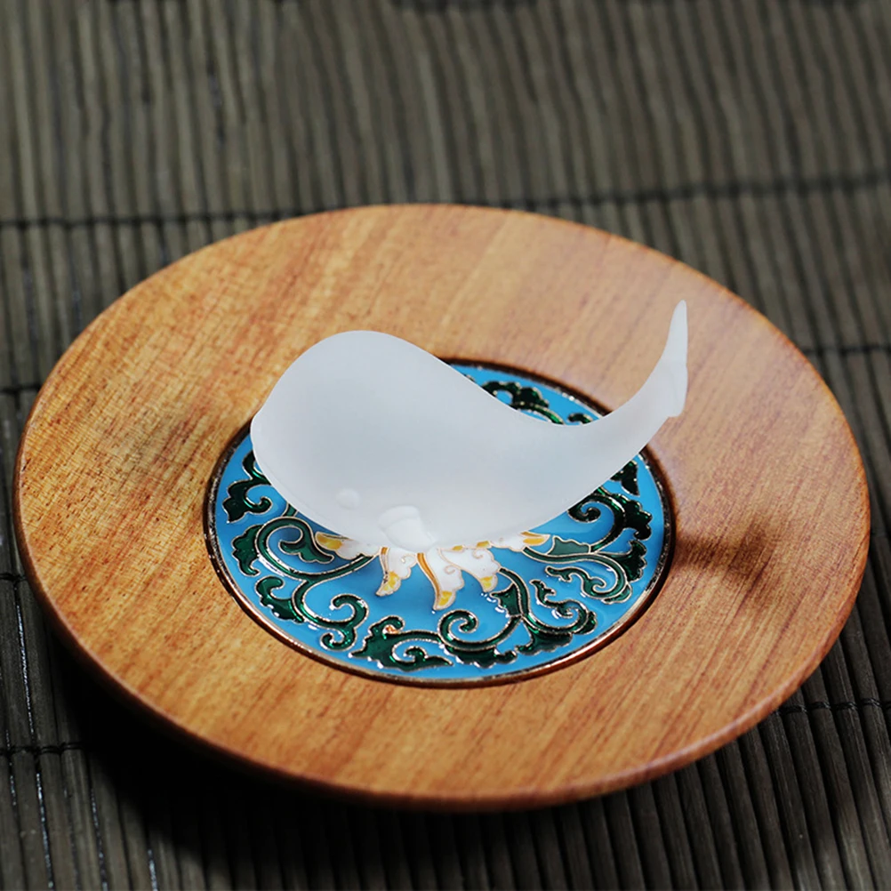 

Glass Tea Pet Ornament Unique Home Decoration Pen Rack Holiday Gift for Friends Tea Table Ornament