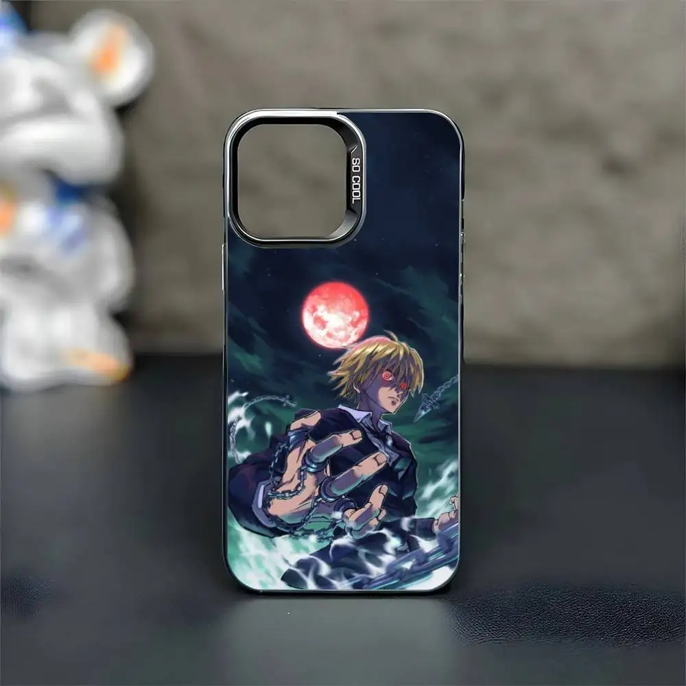 Anime K-Kurapika Phone Case For iPhone 16,15,14,13,12,11,Mini,Pro,MAX Black Matte Shockproof Cover #2
