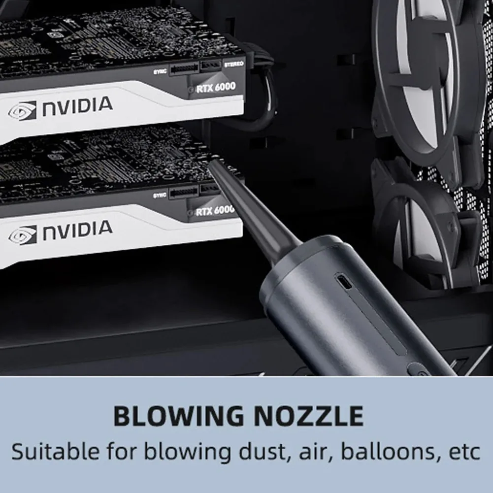 Household Suction Car Vacuum Cleaner, car Wireless Charging car Dust Blower, Powerful Small Handheld Mini 16000pa