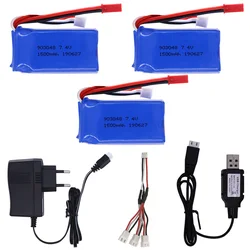 7.4V 1500mah LiPo Battery 903480 with Charger For Wltoys V353 A949 A959 A969 A979 k929 Drone Battery For RC Cars Helicopter Boat