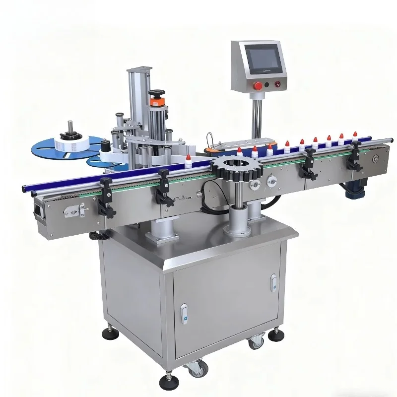 Customized Semi‑Automatic Round Bottle Labeling Machine Electric Desktop Sticker Labeling Equipment for Water Bottle