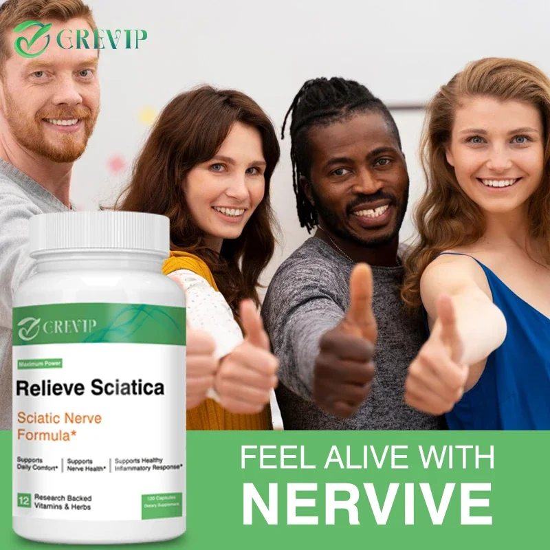 Sciatic Nerve Health Support - Improves Flexibility, Strengthens Muscle and Endurance