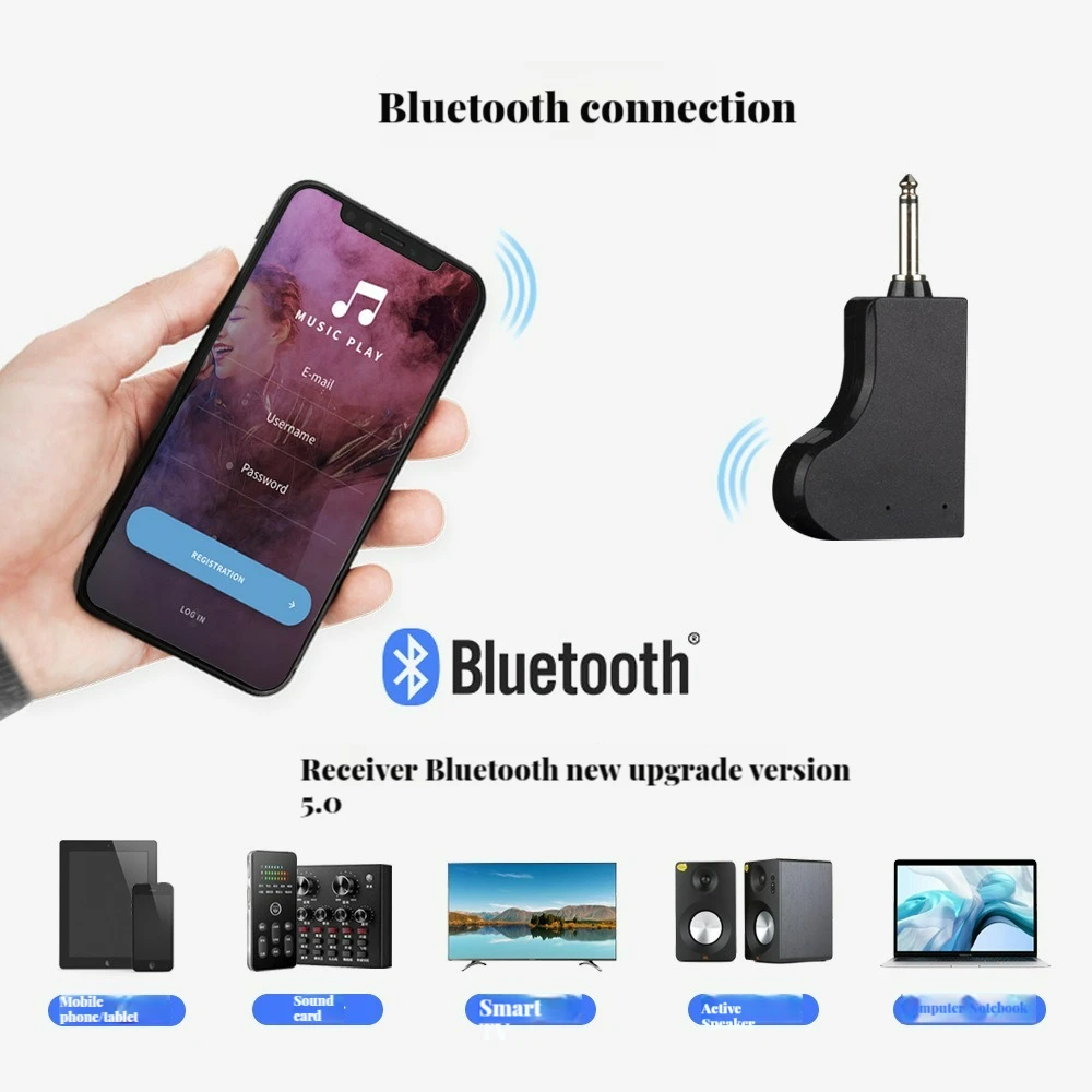 Универсальный беспроводной микрофон UHF, запись Bluetooth, FM, один для двух телевизоров, стерео, компьютерный микрофон с реверберацией