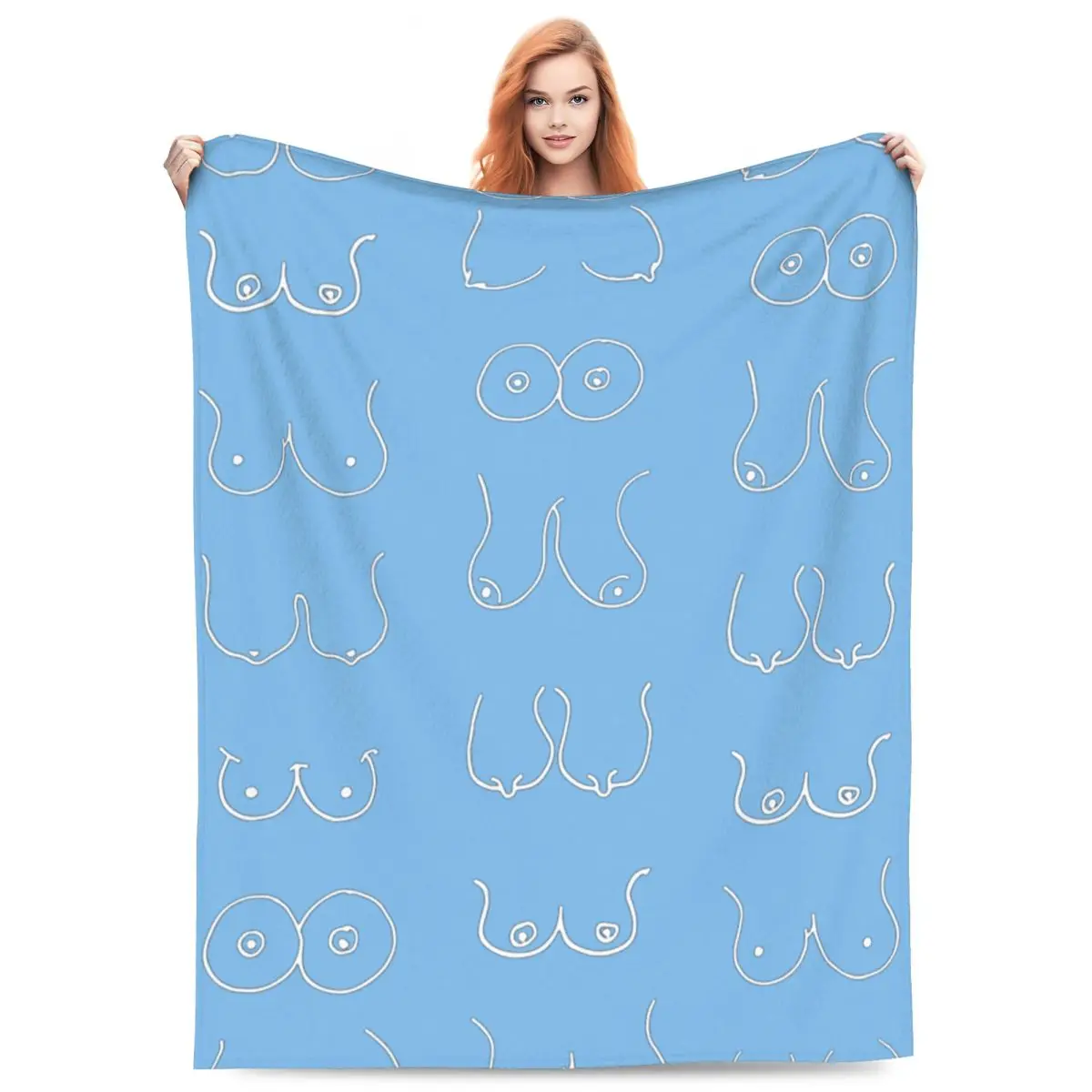 

Одеяла Boobies Power, мягкое теплое фланелевое одеяло для кровати, гостиной, пикника, путешествий, домашнего дивана