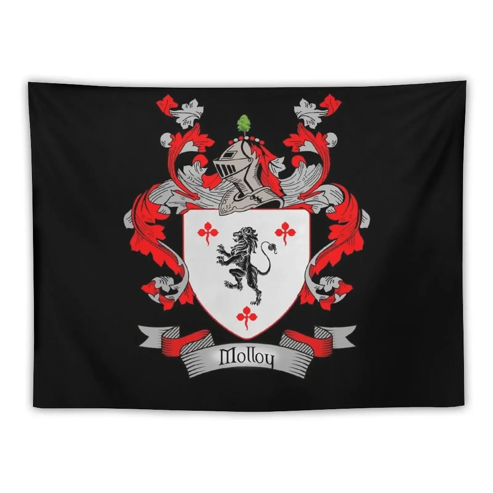 

Molloy Coat of Arms Molloy Family Crest Tapestry Carpet Wall Room Decorations Aesthetic Tapestry