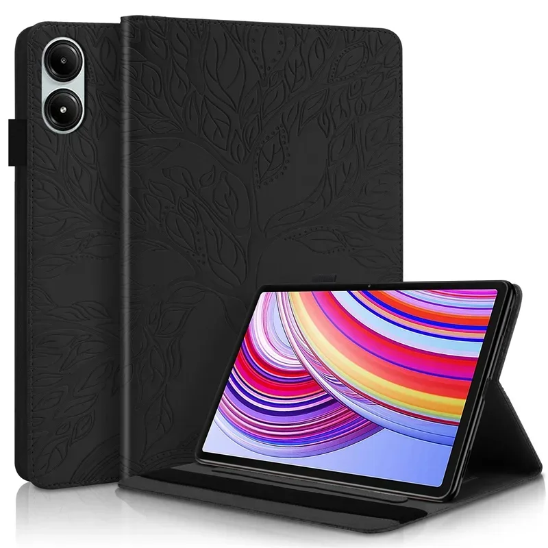 For Redmi Pad Pro Case 12.1 inch Tablet Cover Tree Imprinted Wallet Stand Case Funda For Redmi Pad Pro Poco Pad 12 1 2024