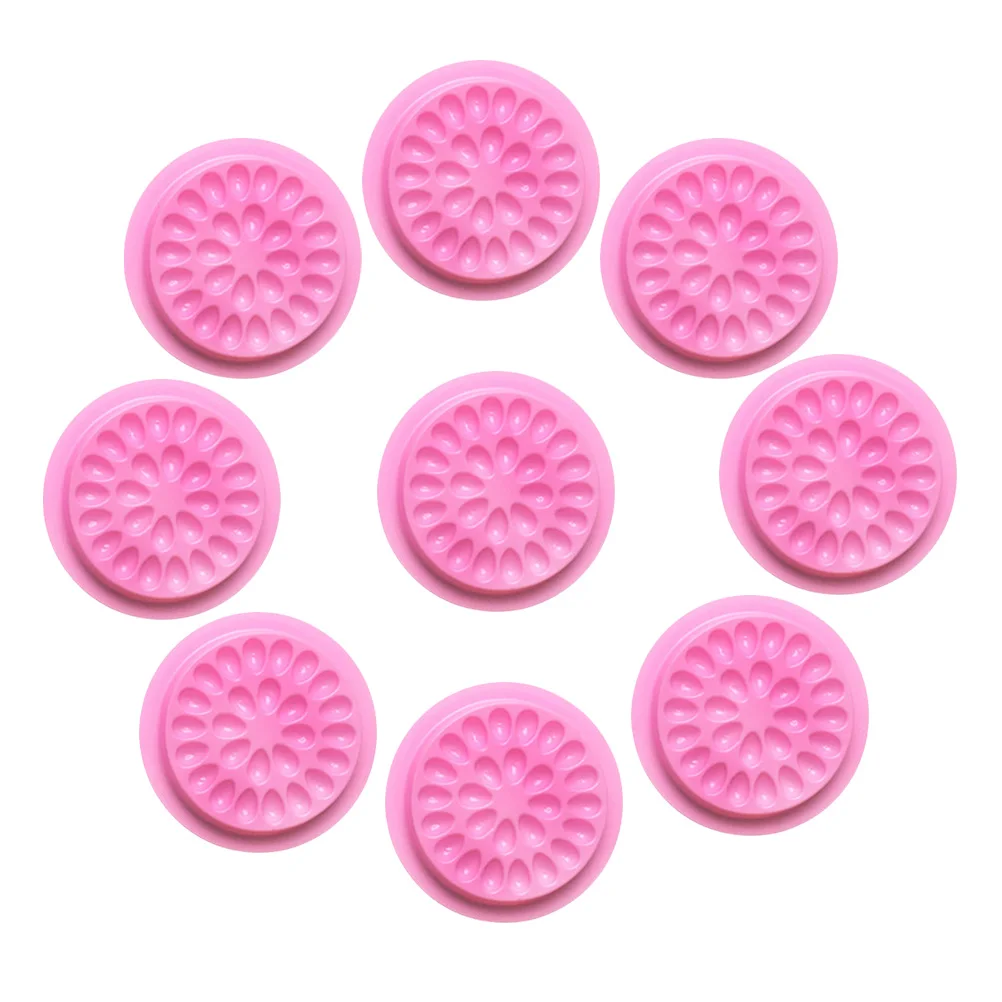 

20pcs Flower Shape Grafting Eyelash Tray Eyelash Extension Holder Premium Material Use Strong Sticky