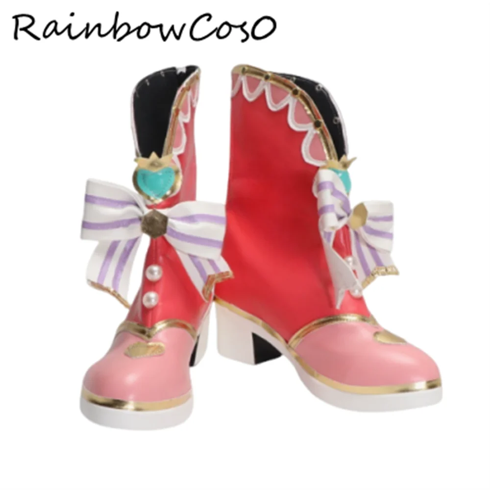 Watanabe You LoveLive! Sunshine!! Cosplay Shoes Boots Game Anime Halloween Christmas RainbowCos0 W4696