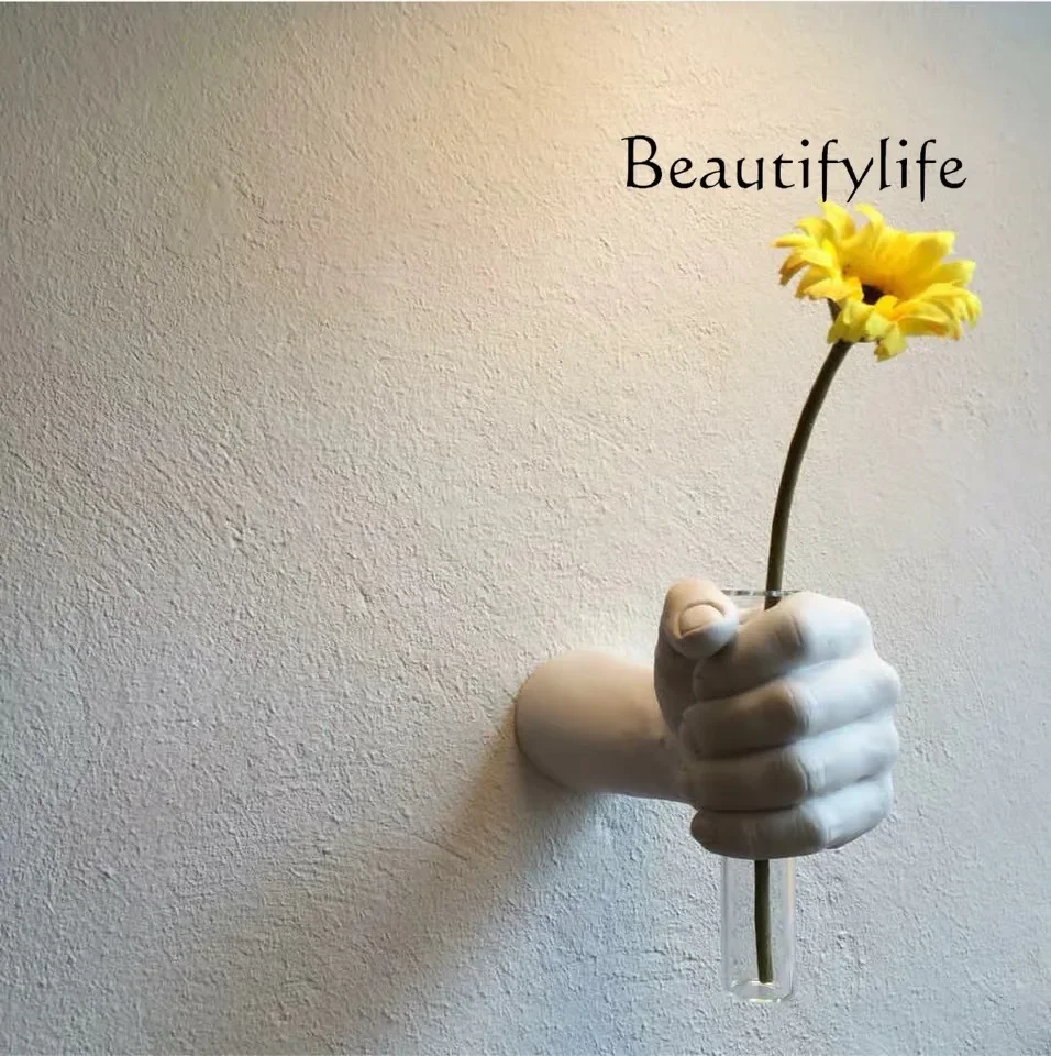 X36 Wall Art Installation Vase, Wall Soft Decoration Personalized Creative Wall Hanging Flower Arrangement, Decorative Sculpture
