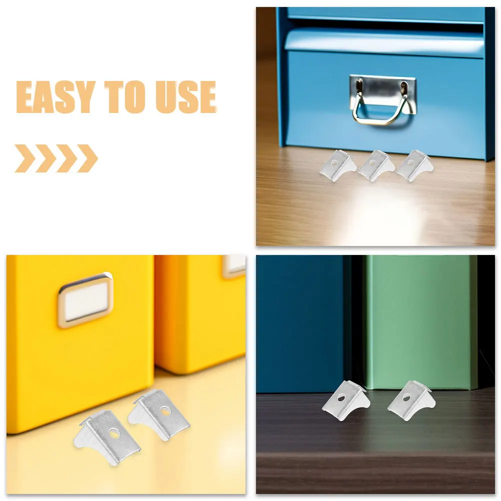 12Pcs Metal Cabinet Shelf Clips Heavy Duty Shelf Support Clips for File Cabinets Display Cabinets Bookcase Shelving