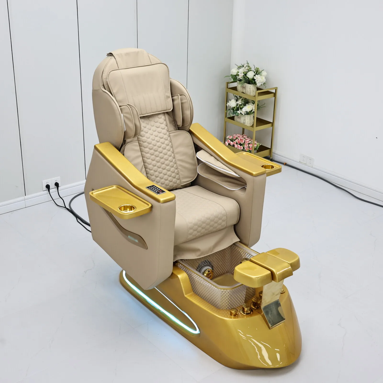 2026 Nagel-Schönheitssalon-Ausstattung für Geschäftswachstum Elektrischer Rückenmassage-Fußpflege-Stuhl Möbel Direktverkauf ab Werk – Detail 3