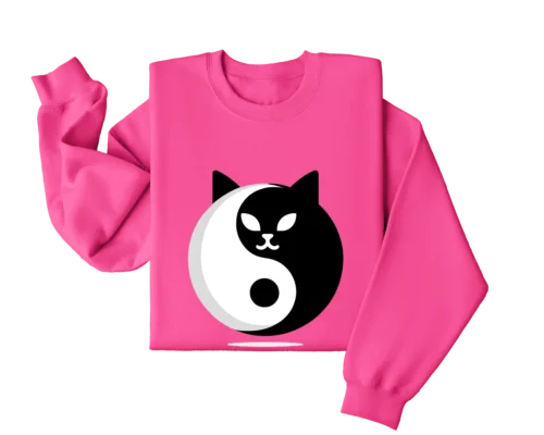 Polarshe Cat Circle, Cat, Original Design, Goodness, Gift, Animal, Cat Lover / Sweatshirt