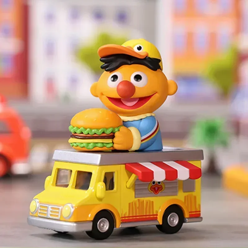 POP MART Série de Veículos de Vila Sésamo Caixa Mistério - Bolsa Cega Anime Figura Ornamentos Boneca Bonito Presente