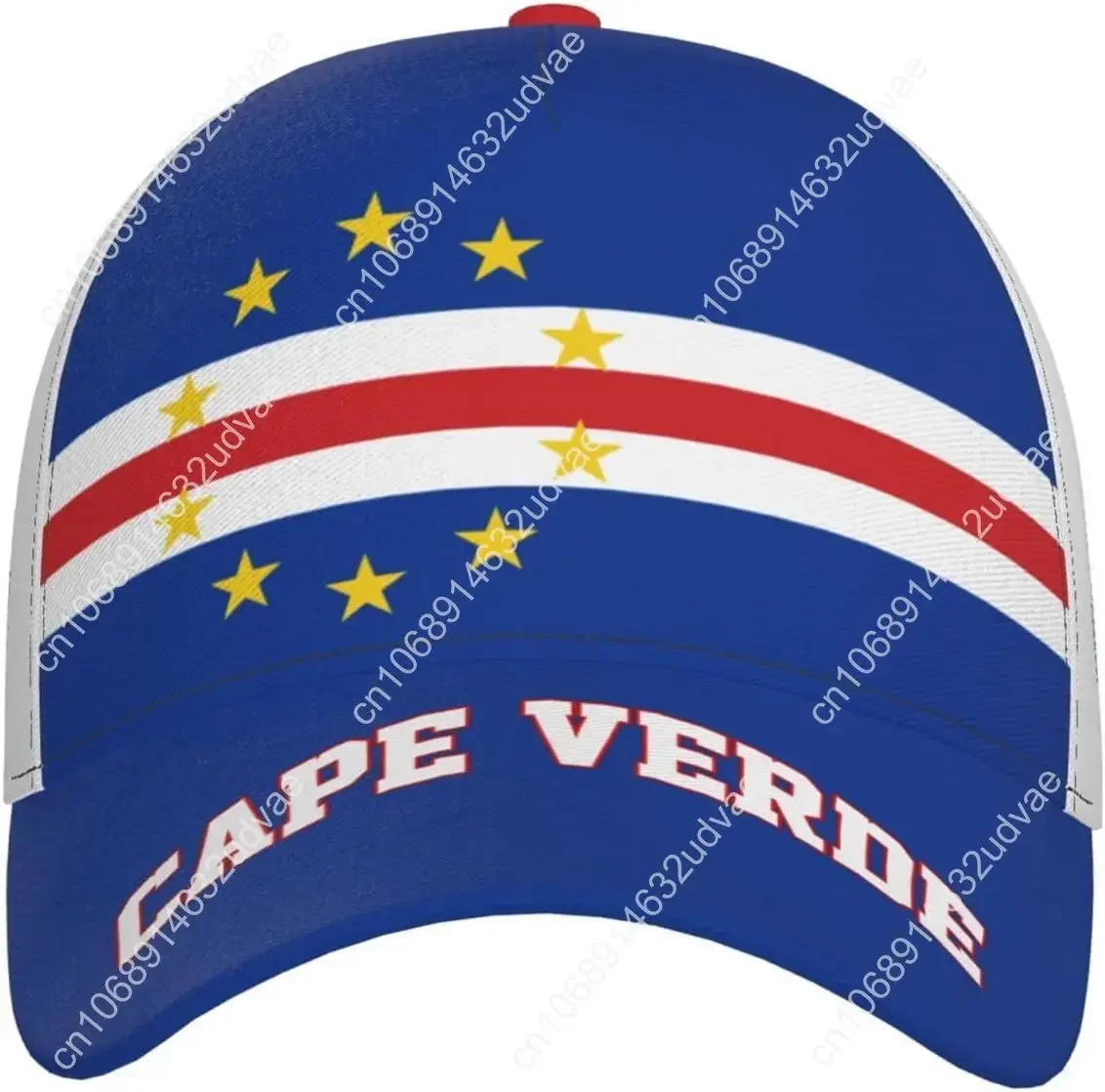 كيب فيردي العلم كيب فيرديان قبعة بيسبول طباعة كاملة الكبار الرجال قبعة الوطنية الداعم قبعات كرة القدم