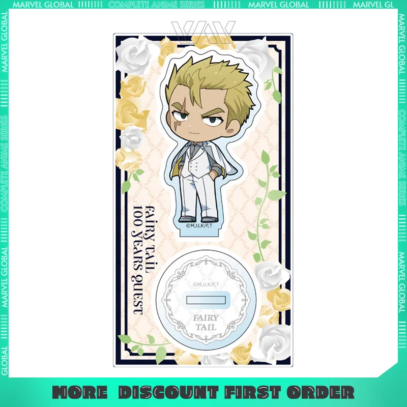 

Fairy Tail Century Task White Suit Q Version Acrylic Stand Anime Peripherals High Quality Desktop Display Ornaments Fan Gift Toy