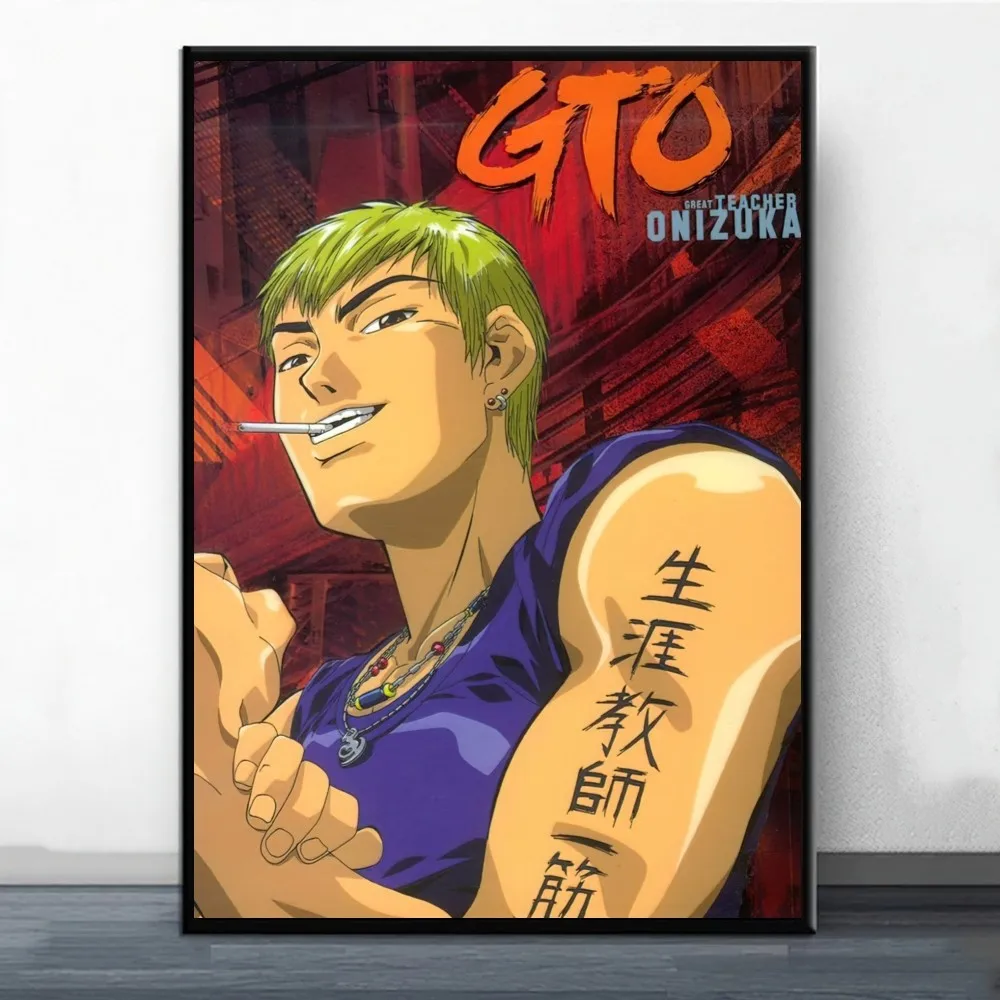 Obrazy dekoracje ścienne plakatu świetny nauczyciel Onizuka Anime na naklejkę wystrój salonu