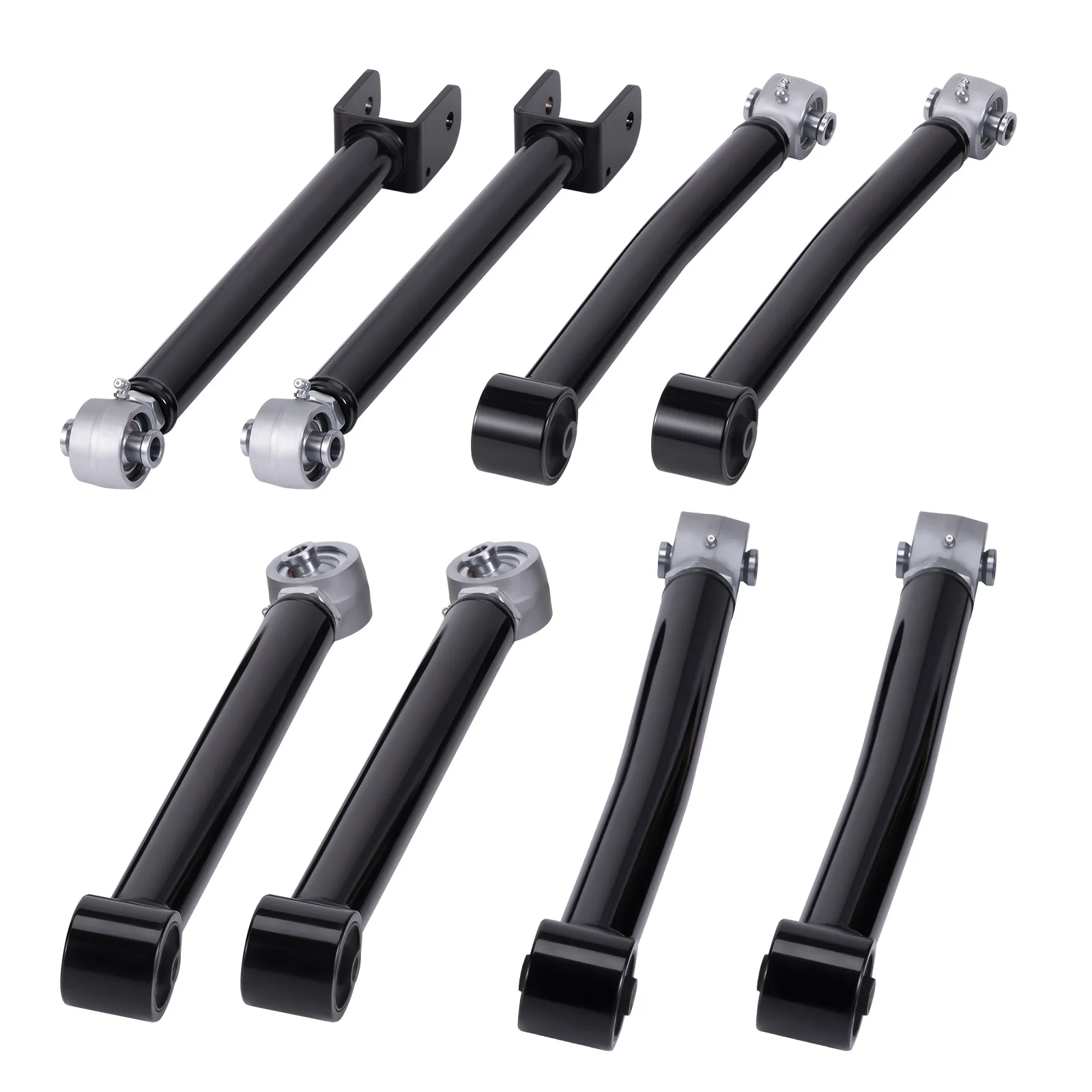 Front & Rear Full Set Adjustable Control Arms  For Jeep Wrangler JK Unlimited 2007-2018 4WD