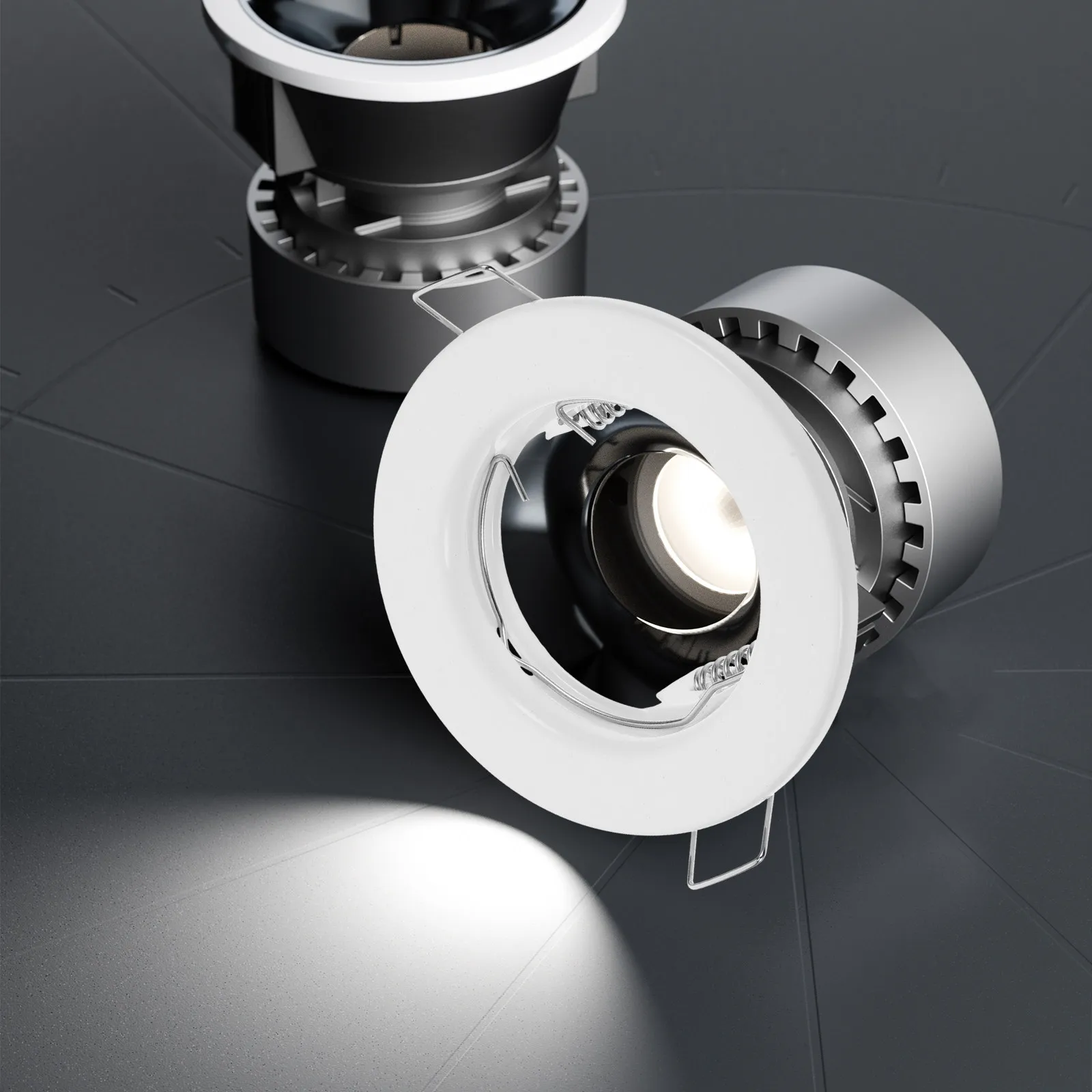 

Комплект из 3-х встраиваемых металлических рамок для светильников MR16, держатели для точечных светильников, компактные кольцевые втулки для потолочного освещения