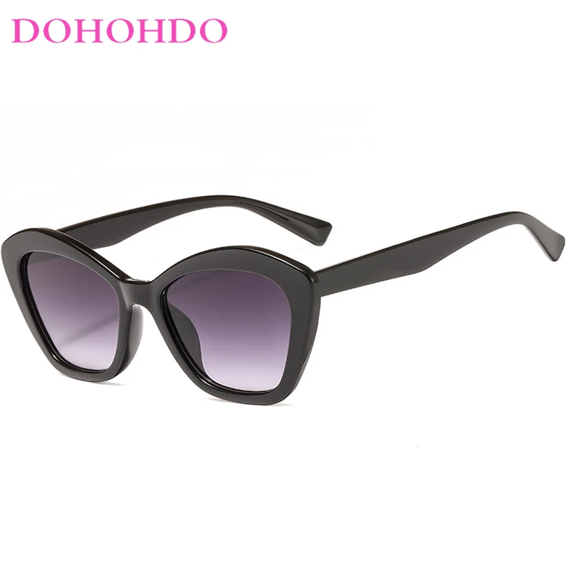 

DOHOHDO Trendy Cat Eye Sunglasses Women Gradient Lens Retro Cateye Eyewear Fashion Personalized Female Brand Design Sun Glasses