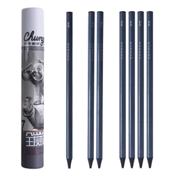 Fine Arts Master Charcoal Pencil,Hard,Neutral,Soft Refills,Sketch Sketches Drawing Pencils,Art Student Supplies 7 Pcs Barrels