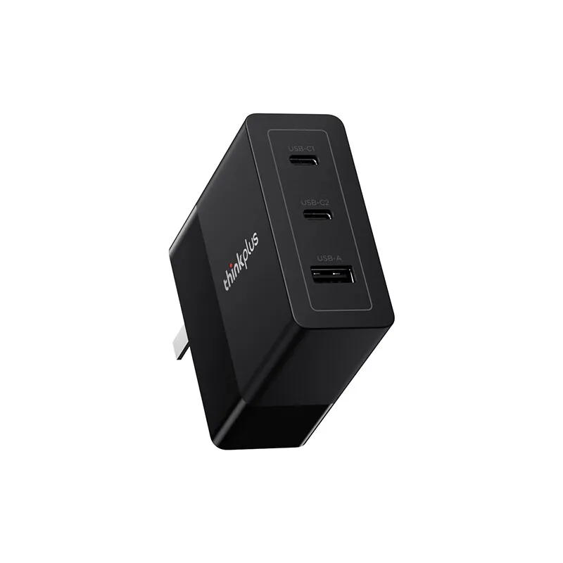 محول Lenovo الأصلي thinkplus GaN بقدرة 140 وات 3 منافذ شاحن USBA TypeC متعدد المنافذ لأجهزة الكمبيوتر المحمول وسماعات الهاتف متعددة البروتوكولات