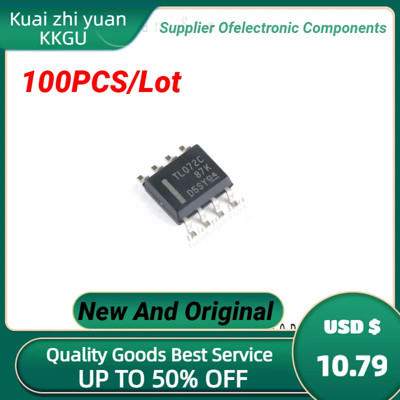 100PCS/Lot New And Original TL072 TL072CDT Dual Operational Amplifier Chip 4MHZ 16V SOP-8 The Integrated Circuit Quality Goods