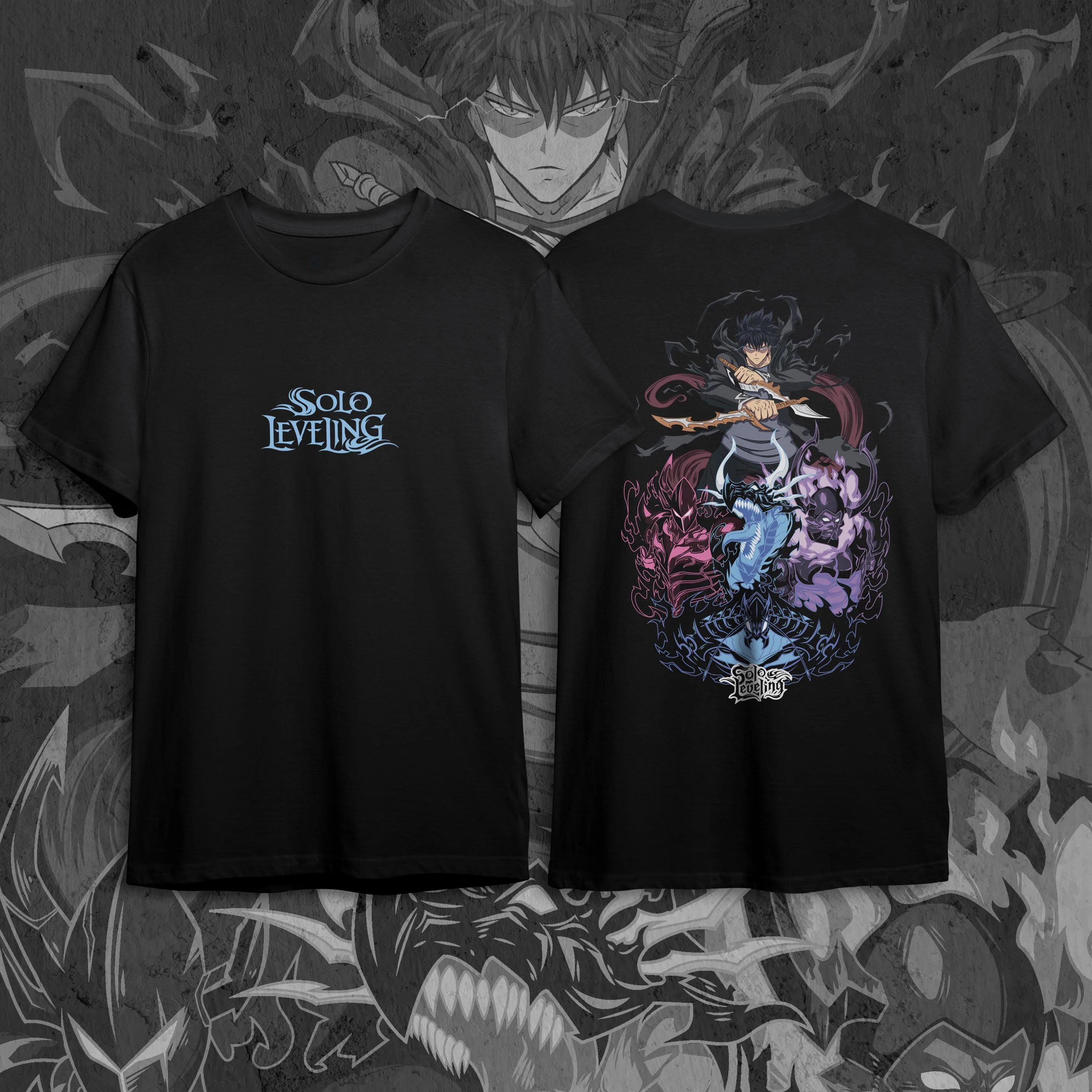 

Рубашка Shadow Knight в стиле аниме, черные женские и мужские футболки, футболка унисекс с малиновой броней и темной аурой, готические фанаты, любители боевой эстетики