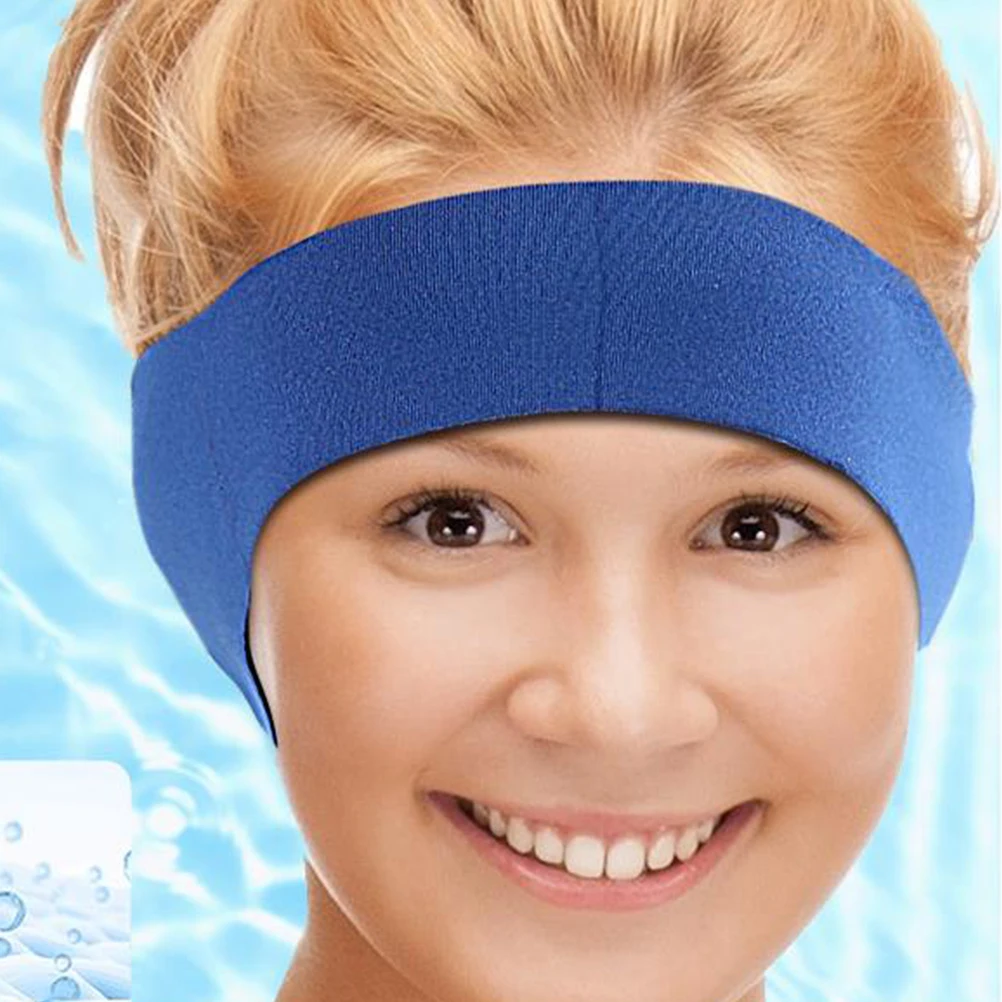 

2 Pcs Ear Protectors Neoprene Swim Headbands Pink L Size Water Activities Shower Bathing Elastic Adjustable Covers