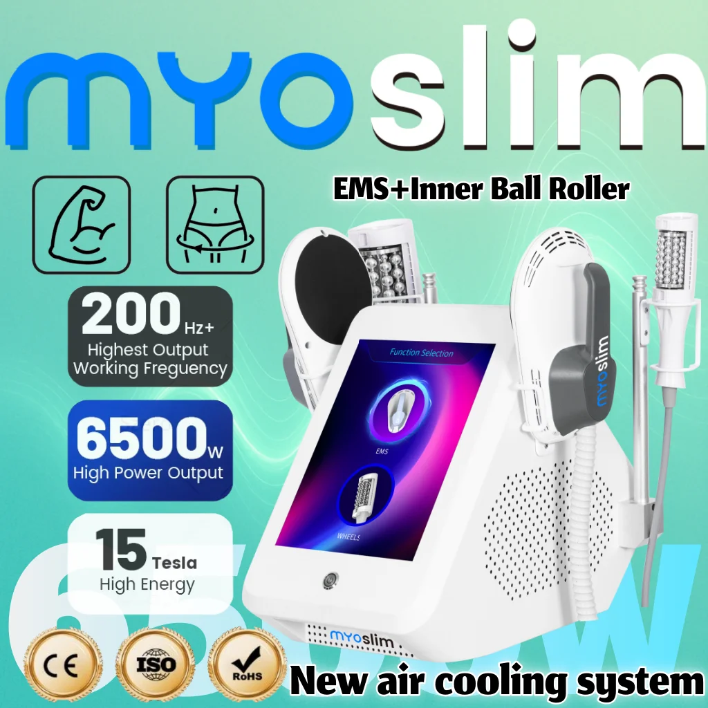 

Professional Myoslim neo Muscle Stimulation 6500W RF Machine EMS Body Sculpting Fat Burning Slimming Magnetic Muscle Stimulator