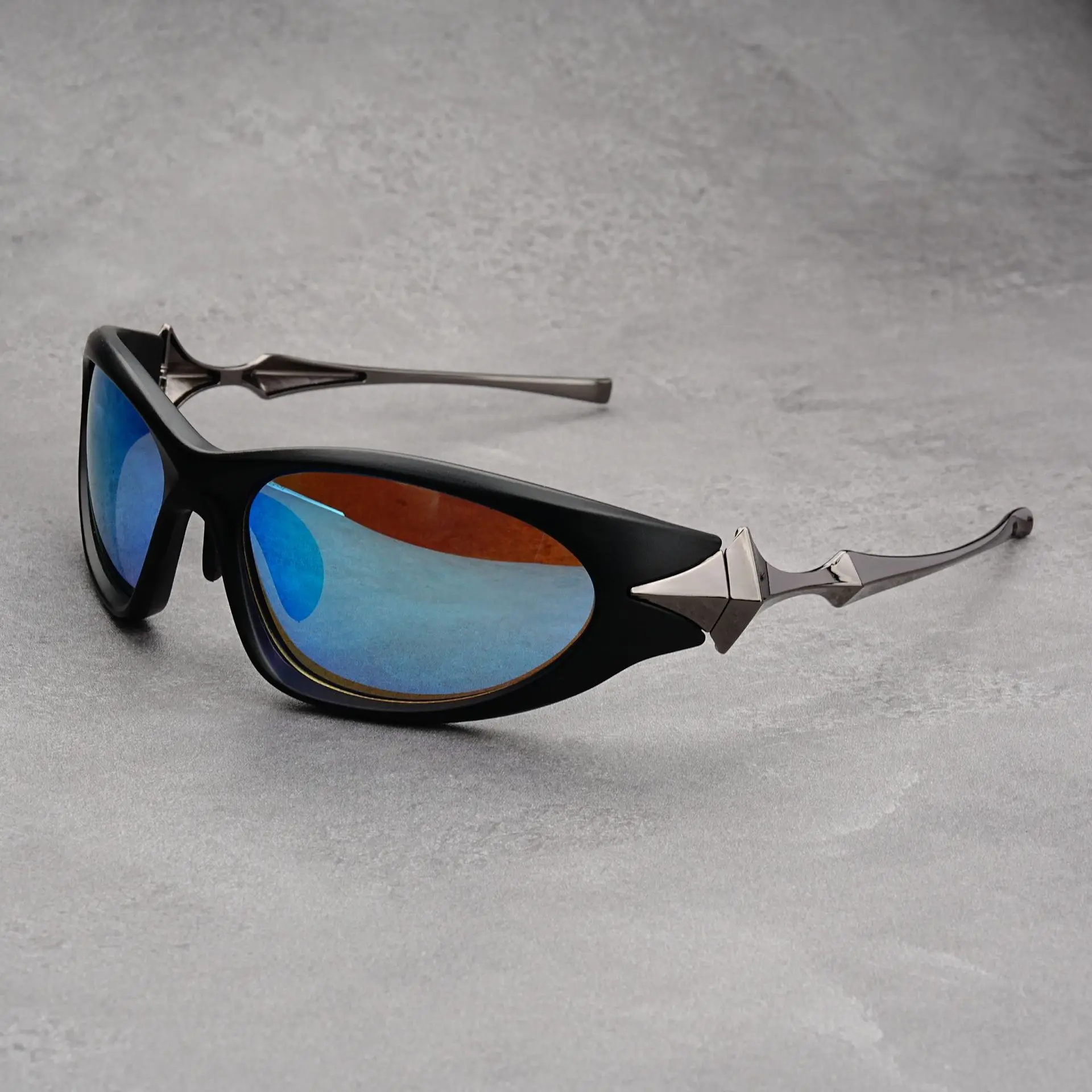 Y2k جديد فاسق نظارات شمسية رياضية للرجال النساء الفاخرة العلامة التجارية مصمم نظارات شمسية الرجال موضة خمر ظلال UV400 حملق نظارات #1