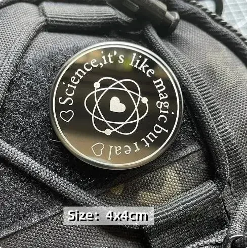 Parche de moral gancho y bucle elemento químico Pi – Científico - imagen 3